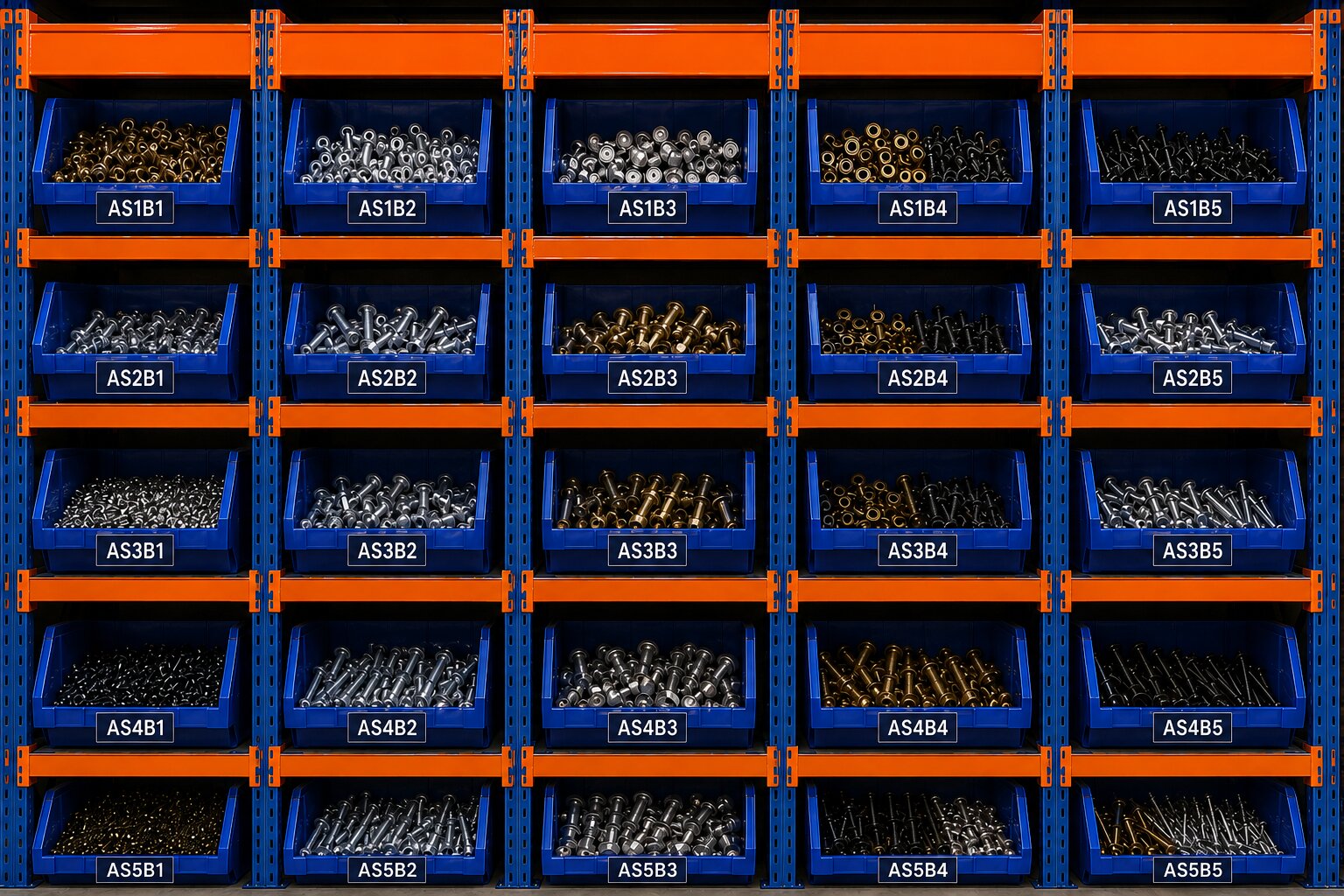 Aviation Fasteners & Hardware Inventory Storage